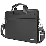 NIDOO 13-14 Zoll Laptop Aktentasche Handtasche Schulter Notebook Tasche Hülle für 13' Macbook Pro 2014 2015/13,5' Surface Book 2 3/14' ThinkPad X1 Carbon/Pavilion 14/Swift 3 5/MateBook D, Schw