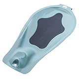 Rotho Babydesign TOP/TOP Xtra Badewanneneinsatz, Mit Antirutschtmatte, 0-6 Monate, Lagoon (Blau), 20503 0292