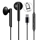 USB C kopfhörer HiFi Stereo In-Ear USB Typ C Kopfhörer mit Mikrofon und Lautstärkeregler Stereo Bass Ohrhörer Headset USB c für Huawei P40 P30 Pro P20 Mate 20/10