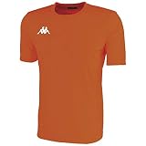 Kappa Herren Rovigo Manga Corta T-Shirt, Orange/Weiß, XL