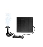 LARS360 Solar Teichpumpe Outdoor Wasserpumpe Solar Springbrunnen Solarpumpen Gartenpumpe für Gartenteich (1.2W Platz)