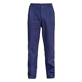 BWOLF Anax Arbeitshosen Männer Arbeitshose Herren Baumwolle Arbeits-Latzhose - Hydronblau 4XL