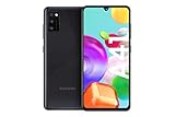 Samsung Galaxy A41 Android Smartphone ohne Vertrag, 3 Kameras, 6,1 Zoll Super AMOLED Display, 64 GB/4 GB RAM, Dual SIM, Handy in schwarz, deutsche V