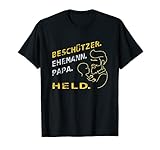 Beschützer Ehemann Papa Held Vatertag vintage T-S