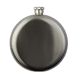 Flachmann für Frauen Edelstahl Flachmann mit runden Strasssteinen Kristall Schraubverschluss Taschenflasche Alkoholflasche für Frauen 5 oz Sprühfarbe Prozess (Stil 2)