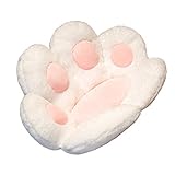 Uing Sitzsack Plüsch Cat Claw Chair Lazy Sofakissen Lazy Lounger Sitzsack Warmes Hautfreundliches Weiches Rückenlehnenkissen Für Erwachsene Und Kinder WeißPinkGrau cosy