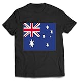 Flag of Coral Sea Islands Black Shirt T-Shirt Unisex Für Männer und Frauen, lässig geschnittenes Streetwear-Outfit, XXL, Black