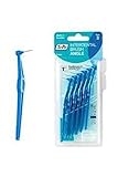 TePe Angle Interdentalbürste Blau (ISO Größe 3: 0,6 mm) / Kontrollierte Reinigung der Zahnzwischenräume auch an schwer zugänglichen Stellen / 1 x 6 Angle Interdentalbü