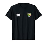 Comoros Nummer 10 Fußball Flagge # Zehn Trikot Comoran T-S