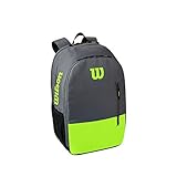 Wilson Tennisrucksack Team, Bis zu 2 Schläger, Grün/Grau, WR8009903001