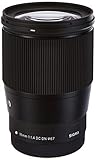 Sigma 402971 16mm F1,4 DC DN Contemporary Objektiv (Filtergewinde 67mm) für Canon EF-M Objektivbaj