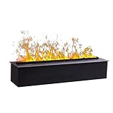 Elektrische Kamine 27. 6' Einbau elektrischer Kamin mit lang simulierter Flammenfernbedienung und 3mm ultradünner Knopfleiste, 750-1500 W deko kamin (Size : 100cm)