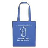 Spreadshirt Nur Noch Licht Im Kühlschrank Spruch Stoffbeutel, Hellb
