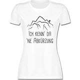Hobby Outfit - Ich Kenn' da 'ne Abkürzung - schwarz - M - Weiß - t-Shirt abkürzung - L191 - Tailliertes Tshirt für Damen und Frauen T-S