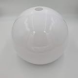 Lampenschirm Retro Kunststoff modern in Kugelform 35|28 opalweiß - Globe Kugelförmig Schirm Bogenleuchte Ersatzschirm Pendelleuchte E27