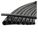 Flexibler Schlauch 1M schwarzer Silikonschlauch Gummischlauch Flexibles weiches Rohr für Aquarium-Luftpumpe Flexibel (Size : 32 x 38mm)