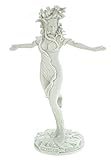 Kremers Schatzkiste Alabaster Figur Medusa 30cm Skulptur weiß Gottheit Z