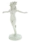 Kremers Schatzkiste Alabaster Figur Medusa 30cm Skulptur weiß Gottheit Z