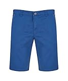 Meyer Hose - B-Palma Blau Sommer Twill Baumwolle Bermuda Shorts, blau, 34W Reg