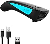 NETUM Wireless 1D Laser-Barcode-Scanner Bluetooth-kompatibler USB-Barcode-Leser mit kleiner Tasche USB Automatisch mit Windows-, Mac-, Android-, iOS-Telefonen, Tablets oder Computern arbeiten - C830