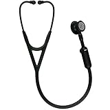 3M Littmann CORE Digital-Stethoskop (EU), Bruststück, Schlauch, Schlauchanschluss und Ohrbügel in Schwarz, 69 cm, 8490