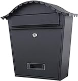 FFVWVGGPAA Postkasten Briefkasten Moderner abschließbarer Schlüssel aus verzinktem Metall mit großer Kapazität für kommerzielles ländliches Home Office Vorschlagsbox Paketbox Drop Box F0090028
