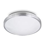 Kwazar Luminaire Deckenleuchte Küche Wohnzimmer 2xE27 Modern Deckenlampe Aluminium ROMI Ø33cm Fassung Deckenstrahler F