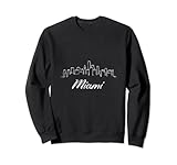 Miami City Skyline Umriss Florida Miami Beach Souvenir Idee Sw