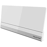 Telestar Antenna 9 LTE aktive DVB T2 Antenne (DVB-T2 HD/DVB-T, UKW, DAB+, FullHD, Verstärkung: 45 dB, LTE Filter) weiß