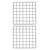 Scicalife 2Pcs DIY Foto Metall Grid Draht Wand Gitter Panel Bilder Display Grid Wand Panels Metall Mesh Decor für Foto Hängen Display