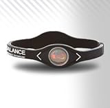 Power Balance PowerBalance Silicone Wristband Armband Black-White XL