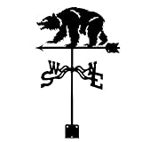 lkpqdwqz Tier Metall Wetterfahne Heuschrecke Bär Schmetterling Vogel Wetterfahne Hohle Windfahne Messwerkzeug Windrichtungsanzeige für Outdoor Gartendach Paddock Dek