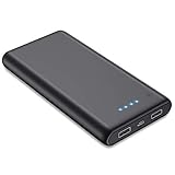 Trswyop 26800mAh Power Bank【Hohe Kompaktheit+4 LED】 2.1A+1A USB Ausgänge Externer Akku Portable Ladegerät Akku Pack Kompatibel mit iPhone 13 12 11 pro Huawei Samsung S21 Xiaomi Oppo iPad Tab