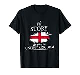 My story begins in United Kingdom England Engländer Fahne T-S