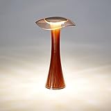 Aufladbare Design LED Tischlampe Tischleuchte in edlem Kupfer Design mit Farbwechsel und integriertem Akk