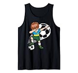 Dabbing Fußballtrikot für Jungen, Ruanda, Fußballfans Tank Top