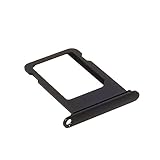 jbTec SIM-Tray/SD-Card Karten-Halter passend für Apple iPhone 7 - Slot Schlitten Kartenhalter Karte Rahmen Simkarten Simkartenhalter Holder, Farbe:Schw