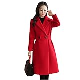 Woolen Casual Slim Jacket Lady Korean Slim Long Wool Coat Women Cotton Warm Winter O