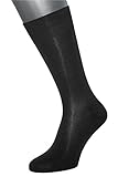 Albert Kreuz 3er Pack Business-Socken elegant Fil d'Écosse schwarz, 47-50
