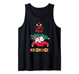 Oh My Deer Funny Christmas Cats Driving The Christmas Tree Tank Top