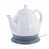 1,2L Keramik Wasserkocher Elektrisch Teekanne Wasserkessel Kettle Tea Schnellkochkessel Teekocher Servierk