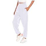 Damen Jogginghose Sporthose-Frauen-Sweatpants Slim Fit Freizeithose Lang-Trainingshose Fitness High Waist Jogger Laufhosen M