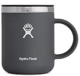 HYDRO FLASK - Kaffeebecher To Go 354ml (6 oz) - Vakuumisolierter Thermobecher aus Edelstahl - Isolierbecher mit Griff & Steckdeckel - Travel Mug - Spülmaschinenfester Thermosbecher - S