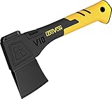 LEXIVON V10 Camping Beil, 10 Zoll (25cm) Axt | Ergonomischer Griff, leichter Glasfaserverbund-Stil | Schutzhülle inklusive (LX-V10)