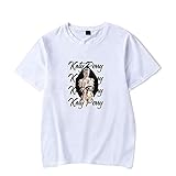 CAFINI Katy Perry Singer Print T-Shirt, Street Fashion Top für Damen und Herren, lässiger und bequemer Kurzarmpullover (2XS-4XL)