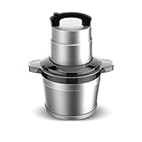 WJYZYHM Fleischschleifer Lebensmittel Mixer Fleisch Mincer 6L Edelstahl Fleischschleifer Chopper Automatische elektrische Mincing Maschine Haushaltsmittel- oder Nutzungskooperationsp
