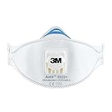 3M Aura Maske für Handschleifen und Elektrowerkzeugarbeiten 9322+C2 – Atemmaske mit Schutzstufe FFP2 und 3M Cool Flow Ventiltechnik – 2 Stück