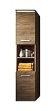 Badplaats B.V. Badezimmer Schrank Paso 160 cm Lefkas (Braun) – Regal Schrank Hochschrank Schrank Möb