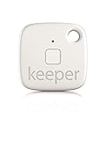 Gigaset keeper Schlüsselfinder (mit Bluetooth-Beacon und Signalton, LED-Licht zum finden des Schlüssels) weiß