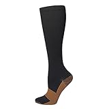 Kompressionssocken Für Damen Und Herren,Kompressionssocken/Fußball/Hockey/Radfahren/Laufen,Durchblutung Und Erholung Steigern,Strümpfe Für Krankenschwester,2,L/XL